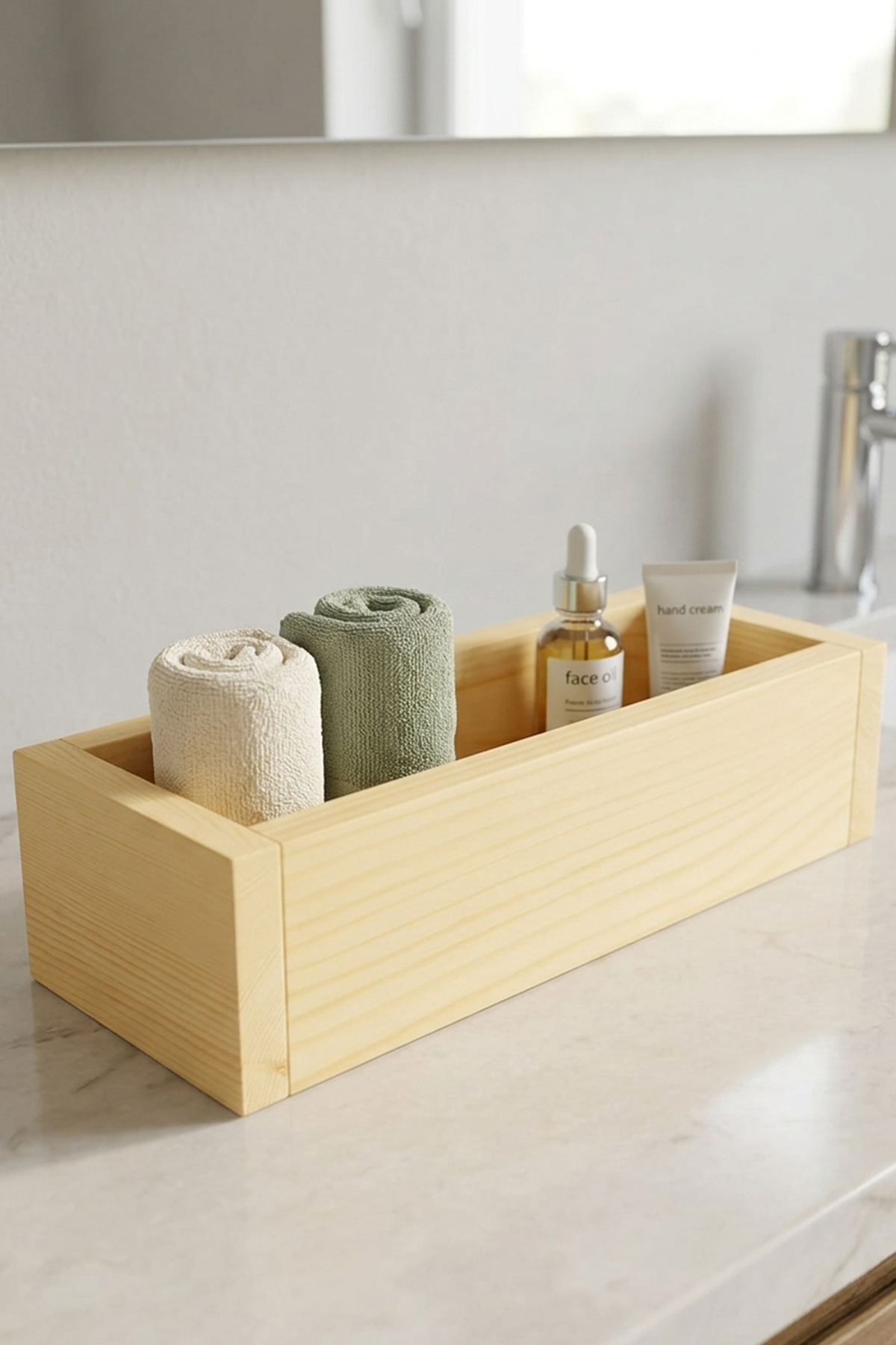 Dekoratif Mutfak, Banyo Organizer Sunumluk (Yükseklik 8 cm X Uzunluk 75 cm X Genişlik 10 cm)