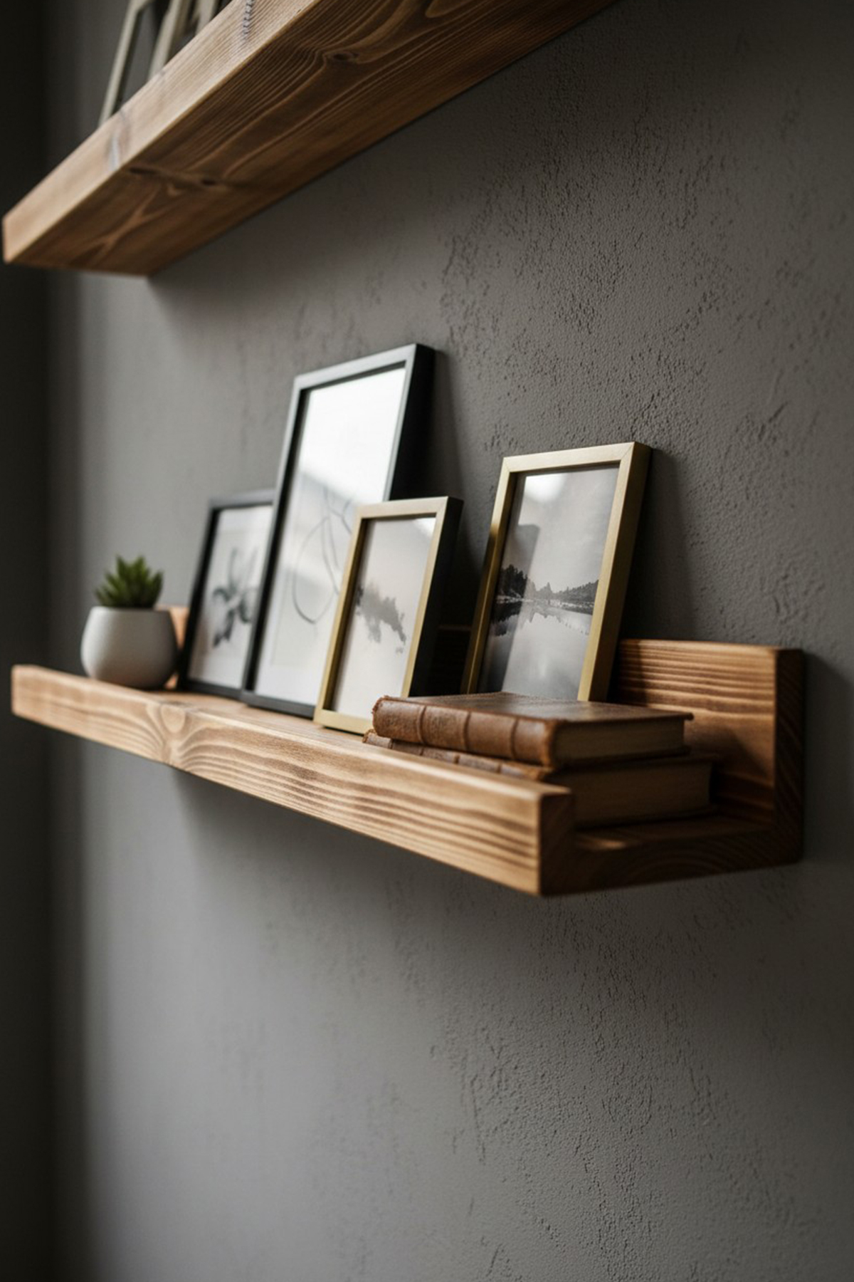 Dekoratif Duvar Rafı Doğal Çam Ağacı (1 Adet)