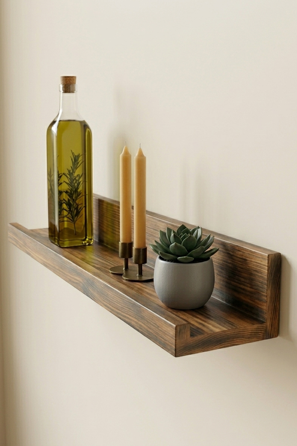 Dekoratif Duvar Rafı Doğal Çam Ağacı (2 Adet)